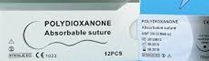 Image of Polydioxanull (PDS) suture packaging - monofilament absorbable suture